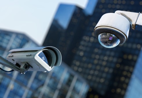 cameras in a city